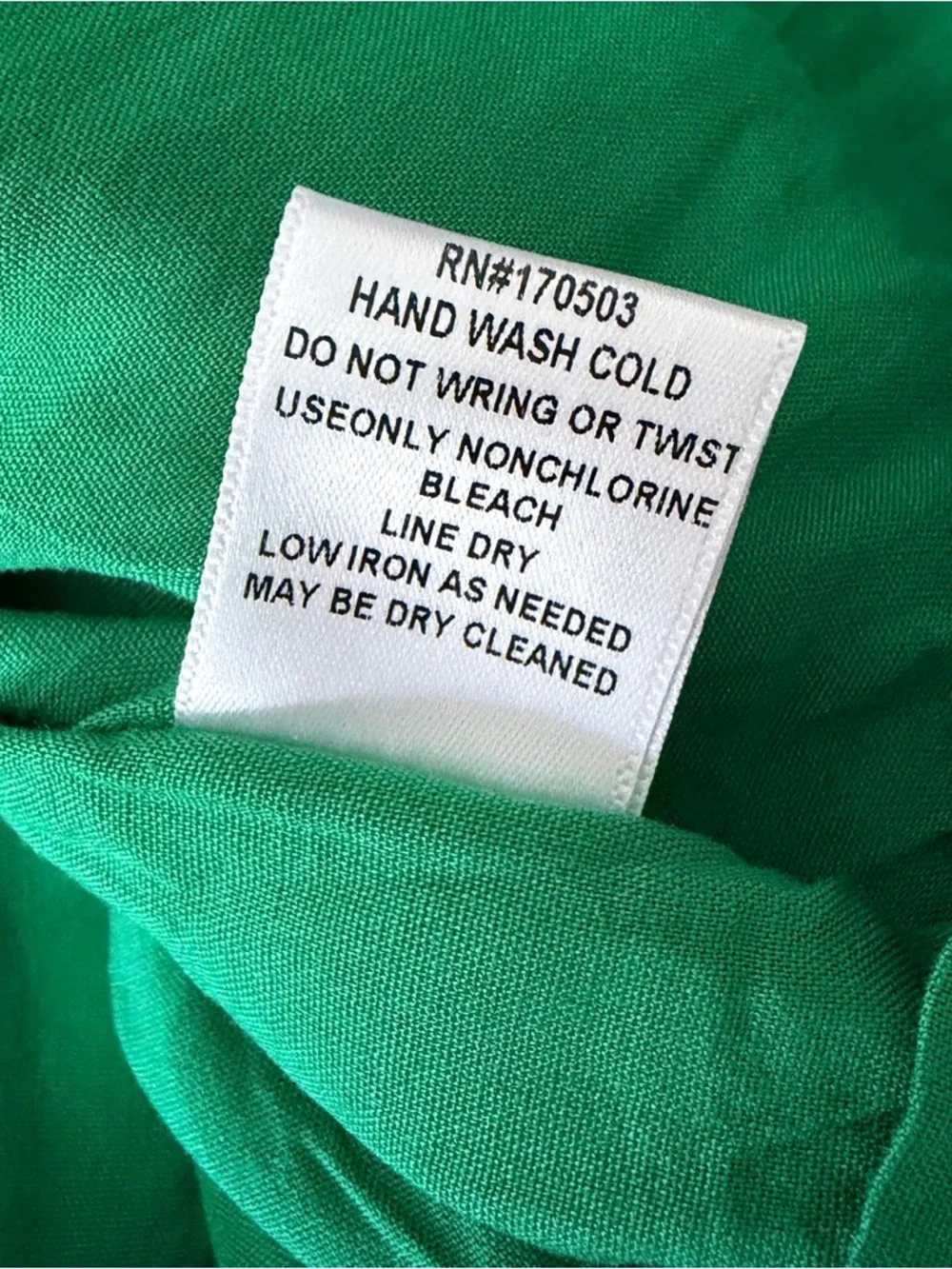NWT Jodifl Boutique Green Embroidered Tie-Neck Mini Dress, Small - Picture 10 of 11